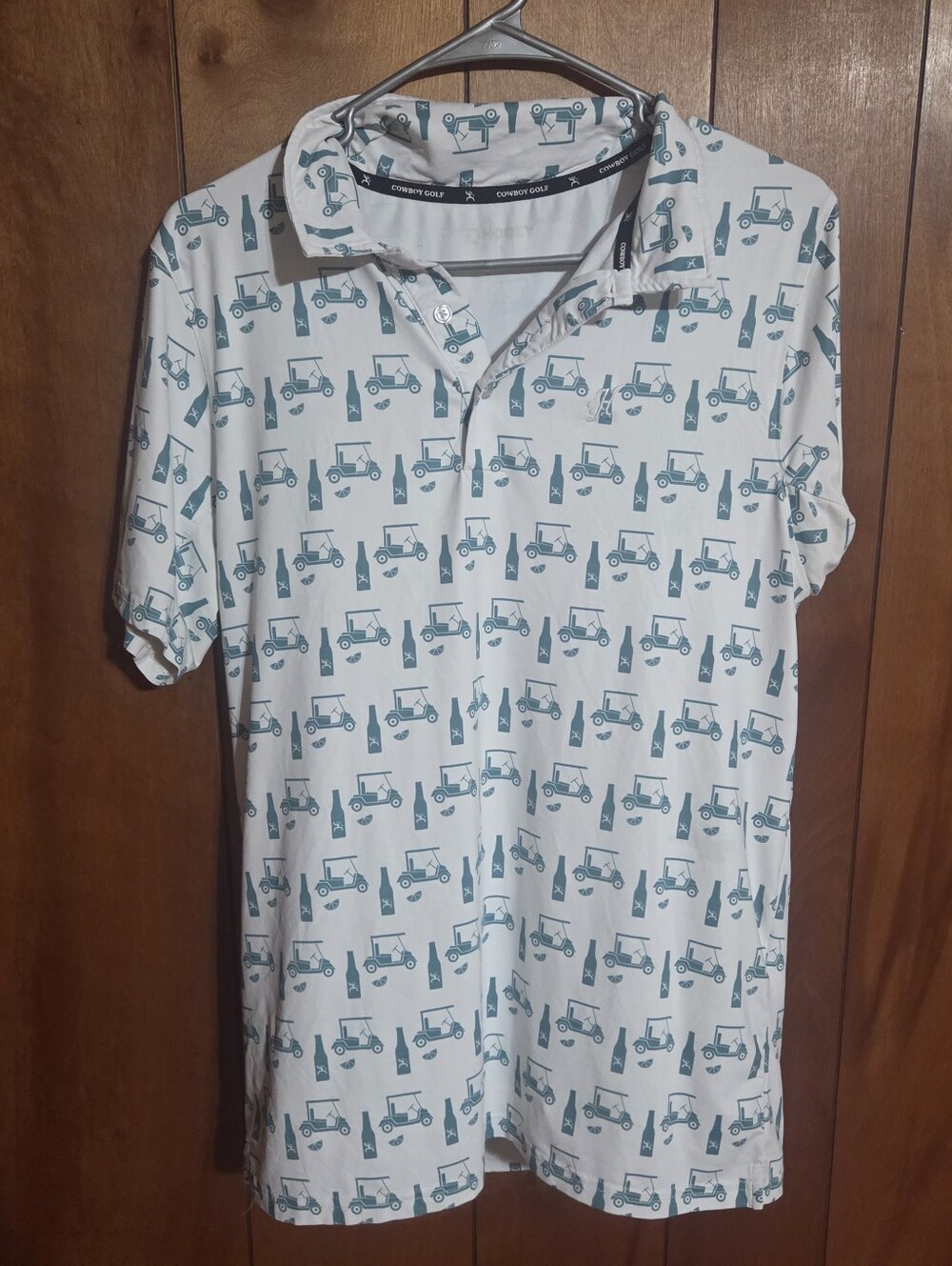 Hooey Weekender Cowboy Golf Polo size large